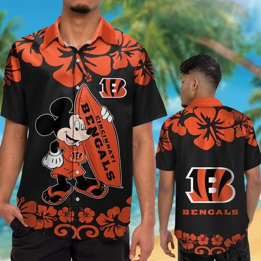 Cincinnati Bengals Mickey Hawaiian Shirt