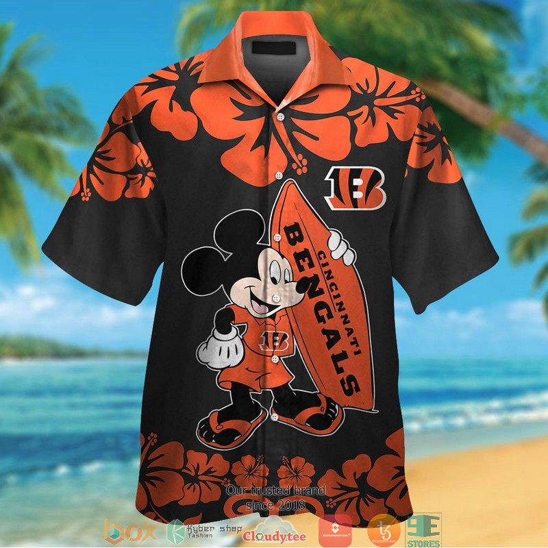 Cincinnati Bengals Mickey Mouse Hawaiian Shirt