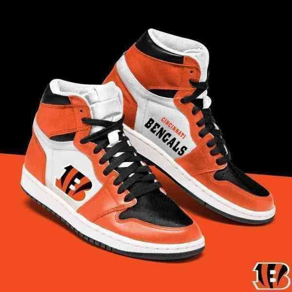 Cincinnati Bengals Nfl Football Air Sneakers Sneakers Sport Sneakers High Top Air Jordan Sneaker, Air Jordan Hightop