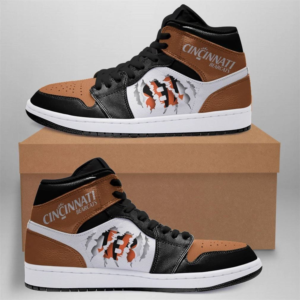 Cincinnati Bengals Nfl Sneaker Outdoor Shoes Sport Sneakers High Top Air Jordan Sneaker, Air Jordan Hightop
