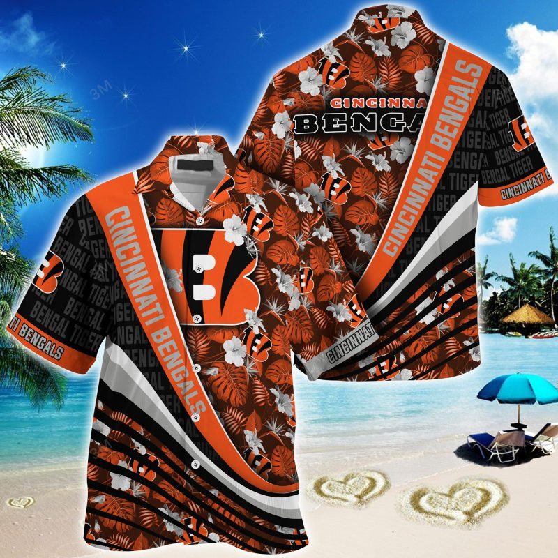Cincinnati Bengals NFL Summer – Hawaii Shirt For This Season – Gift For Sport Lovers With Tropical Flower Pattern