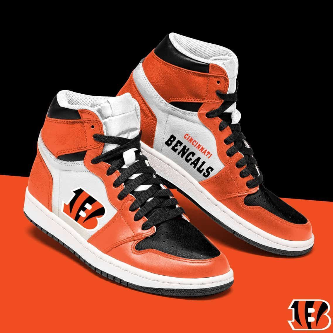 Cincinnati Bengals NFL Team Sneakers Gift For Fans High Top Air Jordan Sneaker, Air Jordan Hightop