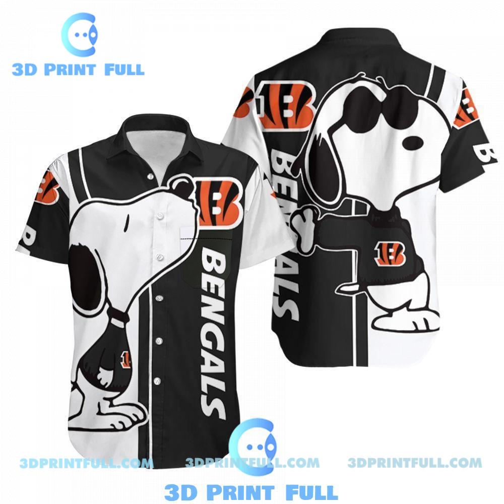Cincinnati Bengals Snoopy Lover Hawaiian Shirt