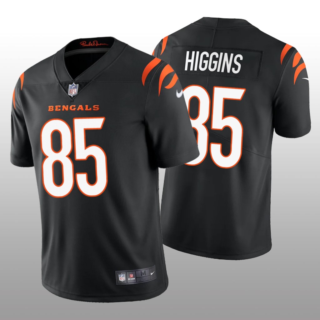 Cincinnati Bengals Tee Higgins Black Jersey Vapor Limited - Men's