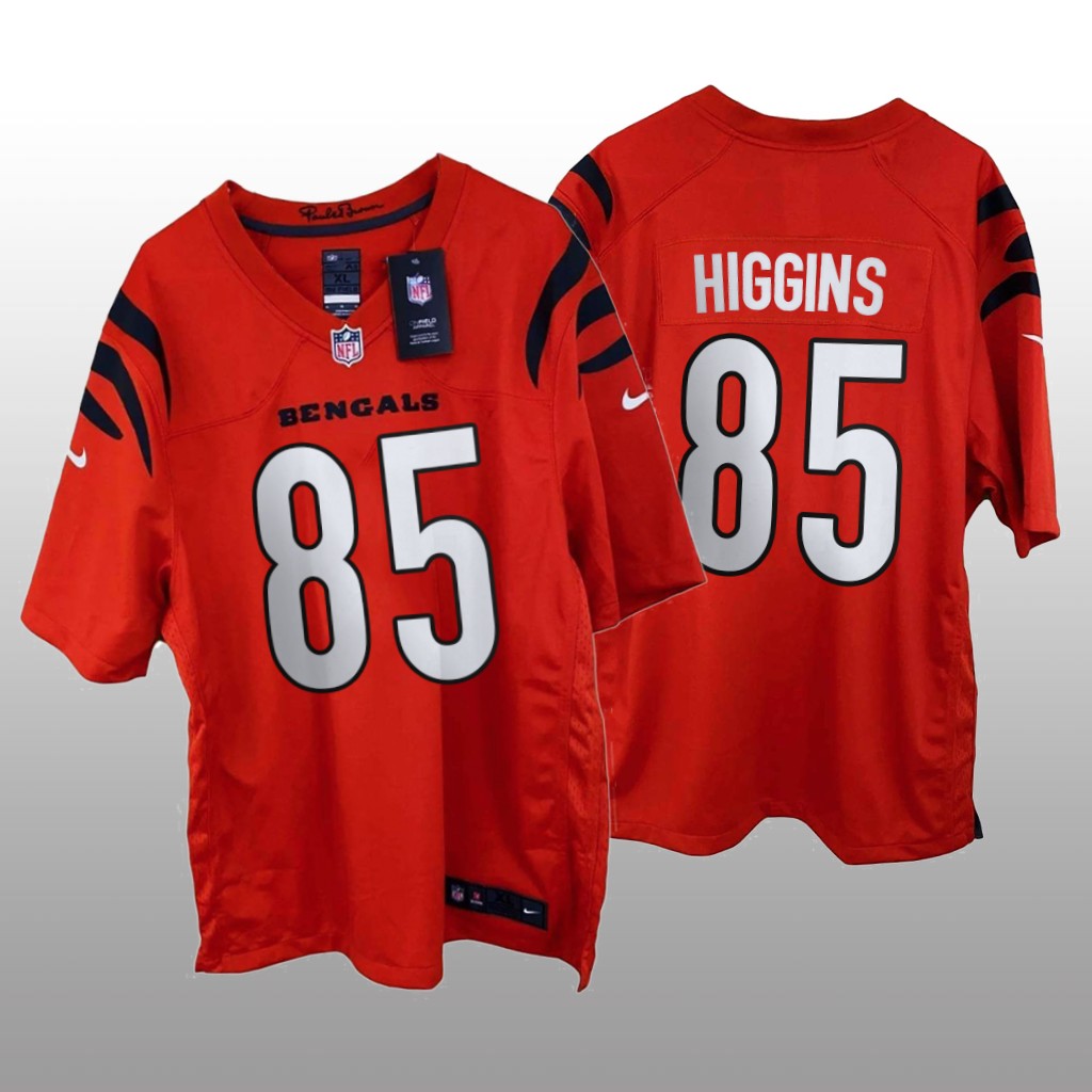 Cincinnati Bengals Tee Higgins Orange Jersey Game - Men's