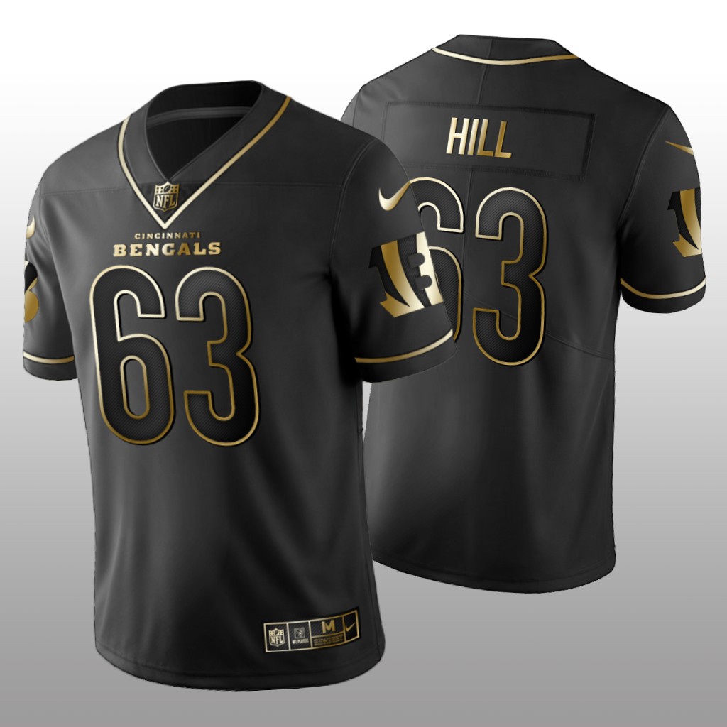 Cincinnati Bengals Trey Hill Black Jersey Golden Edition Men's