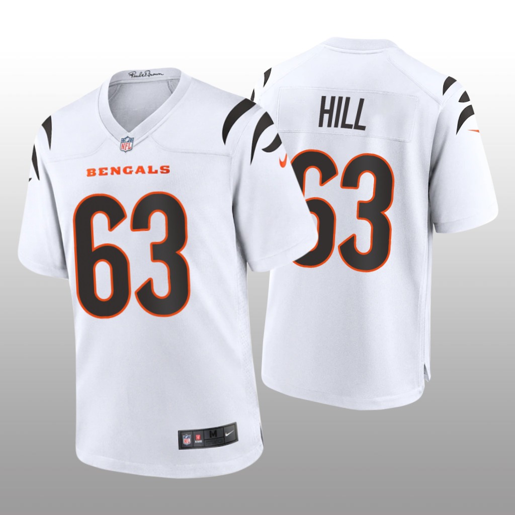 Cincinnati Bengals Trey Hill White Jersey Game - Men's