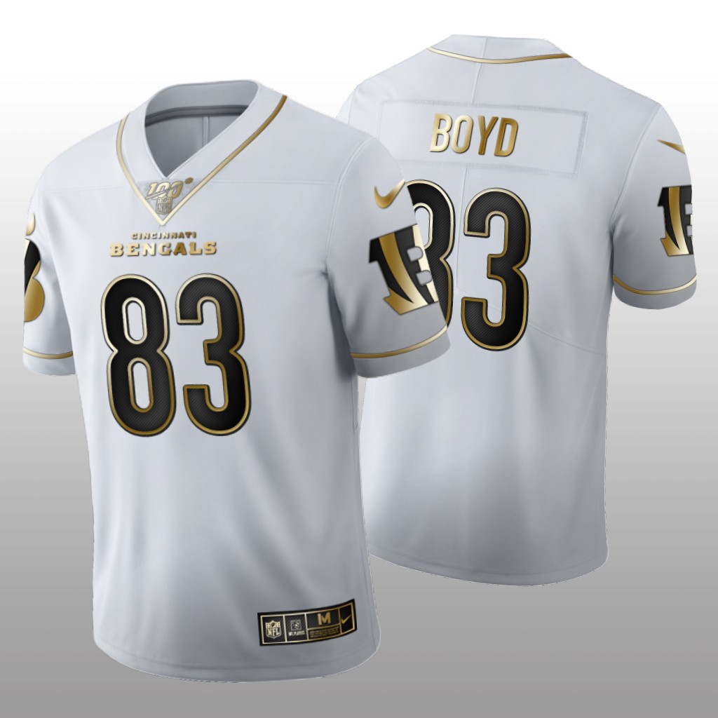 Cincinnati Bengals Tyler Boyd White Golden Edition Jersey 100th Season Men's