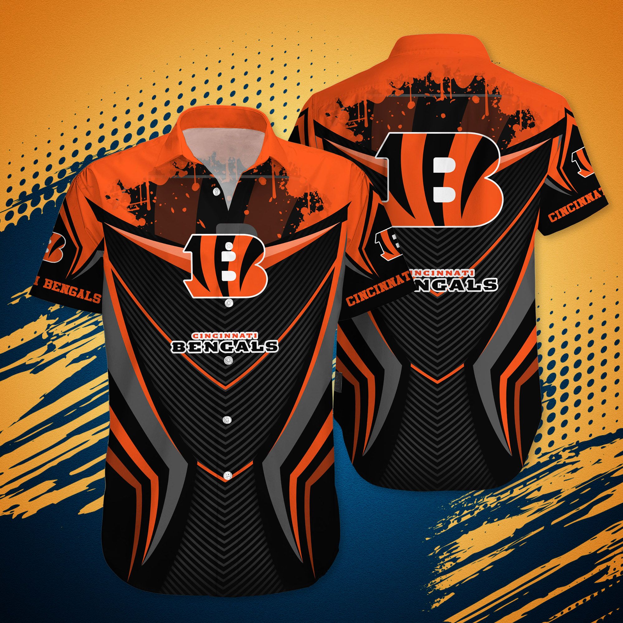 Cincinnati Bengals Under Armour Summer Hawaiian Shirt