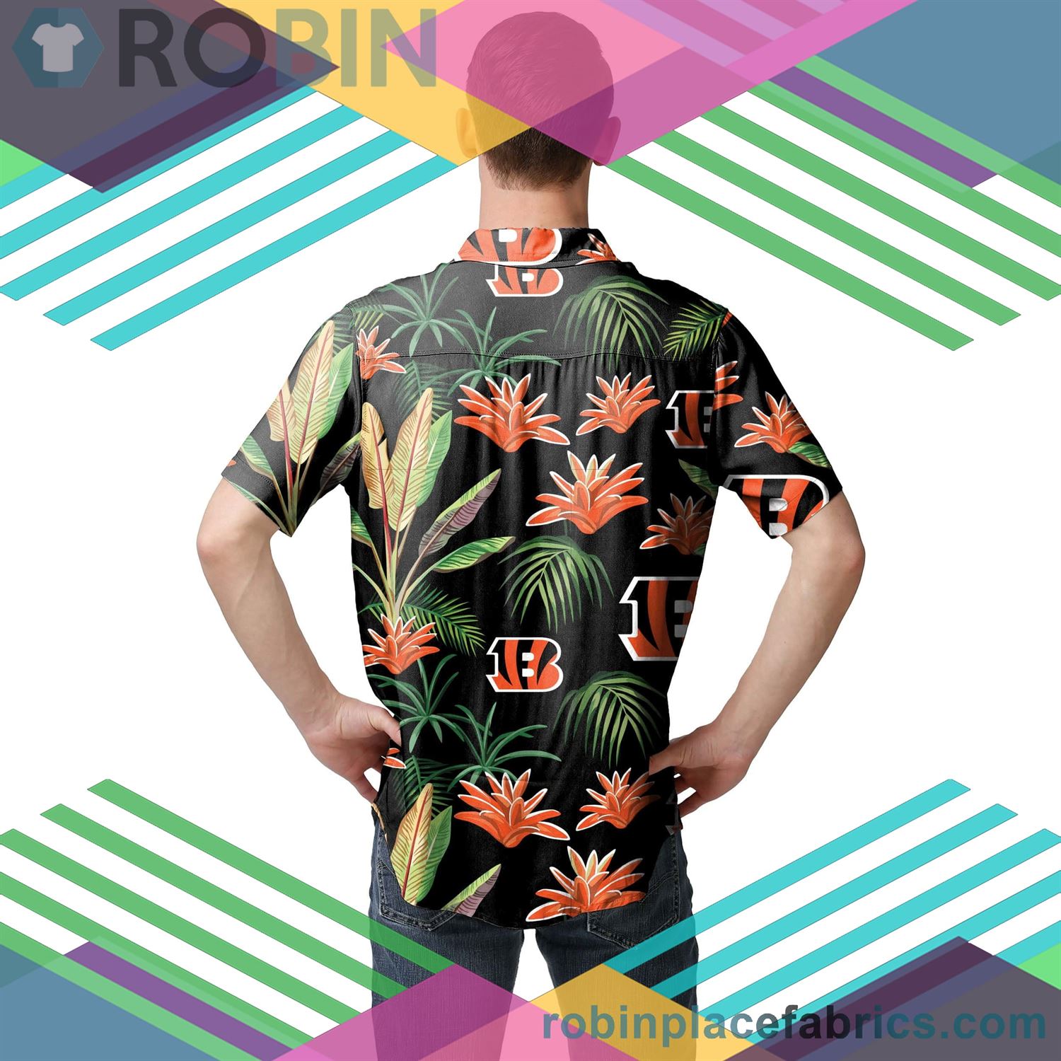 Cincinnati Bengals Victory Vacay Up Hawaiian Shirt