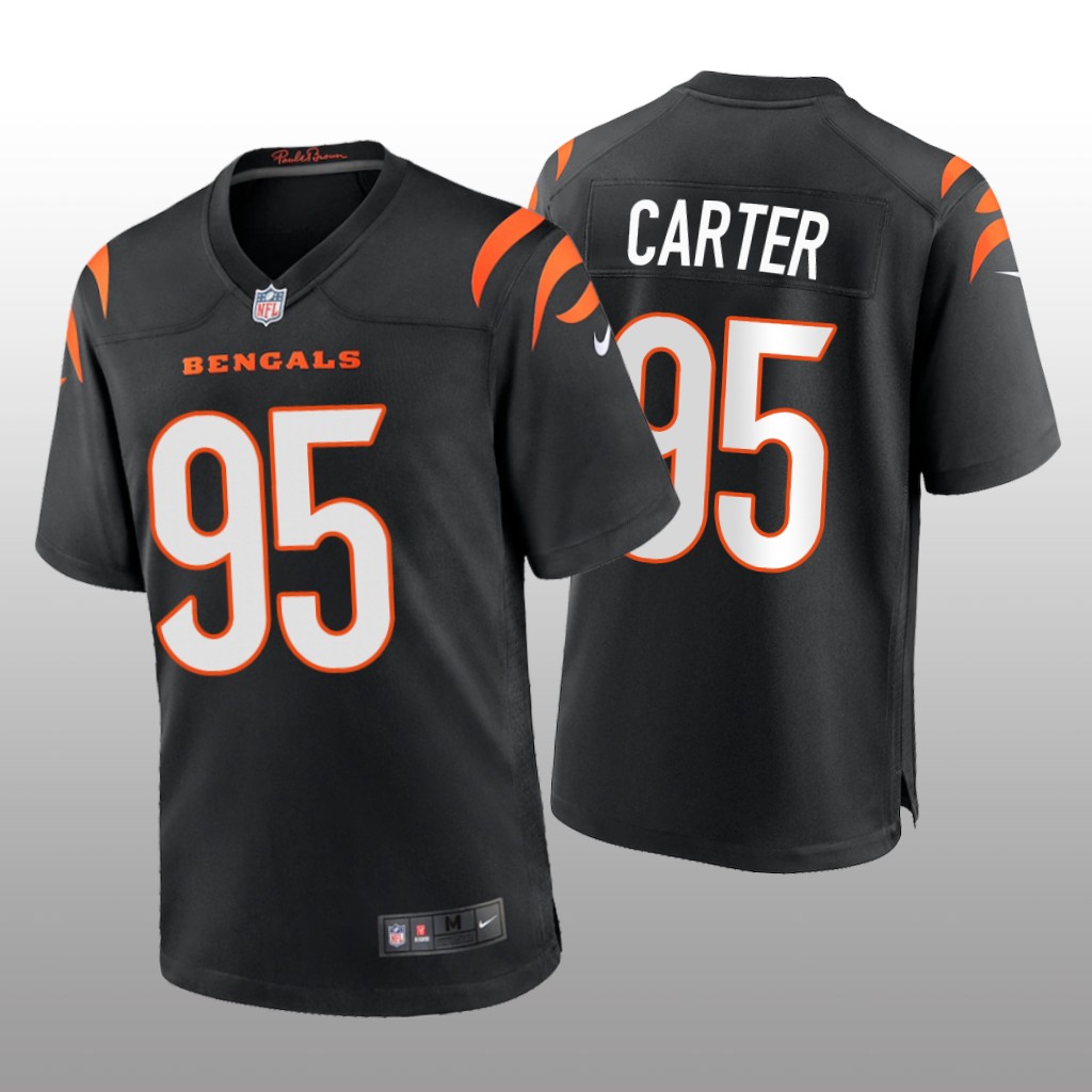 Cincinnati Bengals Zachary Carter Black Jersey Game - Men's