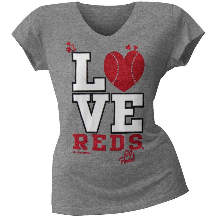 Cincinnati Reds – Glitter Love Girls Juvy T-Shirt