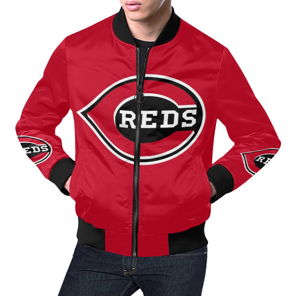 Cincinnati Reds All Over Print Bomber Jacket For Men