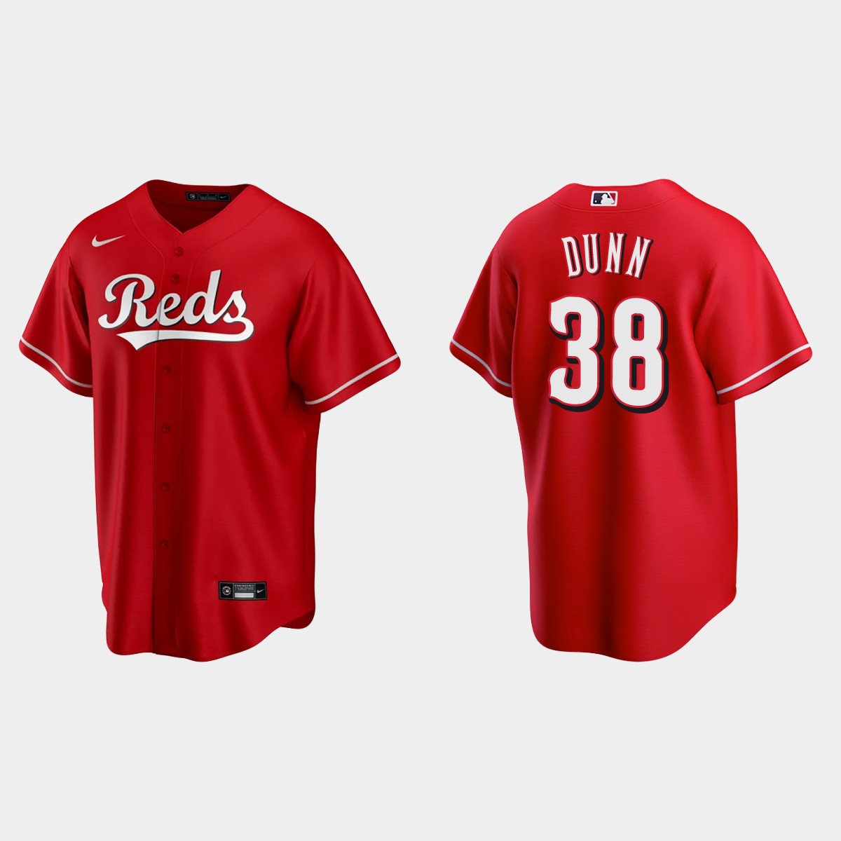 Cincinnati Reds Justin Dunn Alternate Jersey - Scarlet