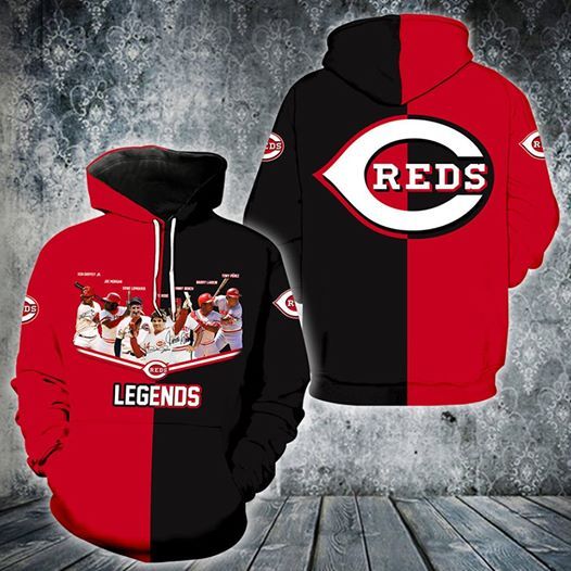 Cincinnati Reds legends signed printed 3D Hoodie