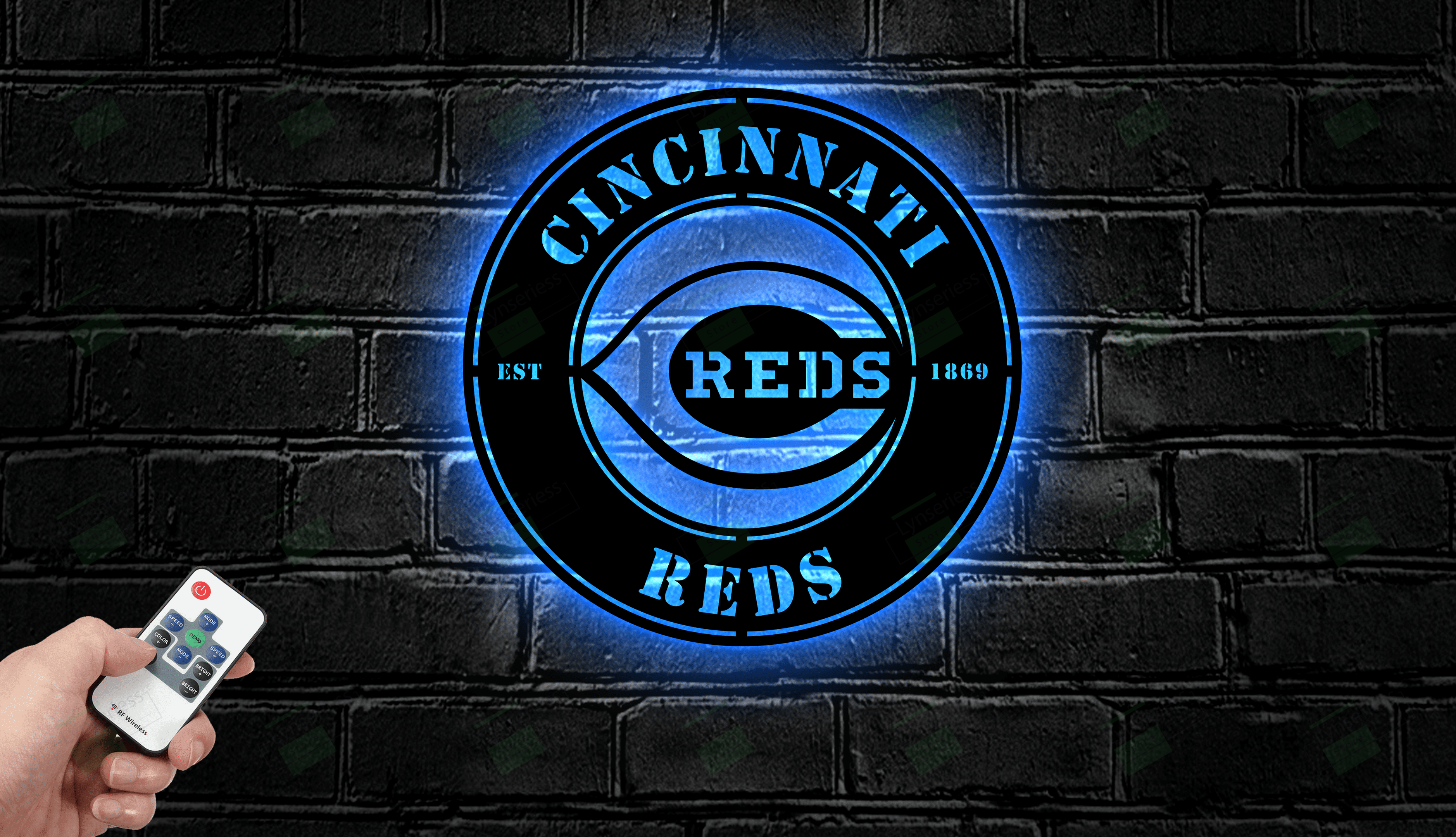 Cincinnati Reds Metal Sign – Led Light Sign MLB