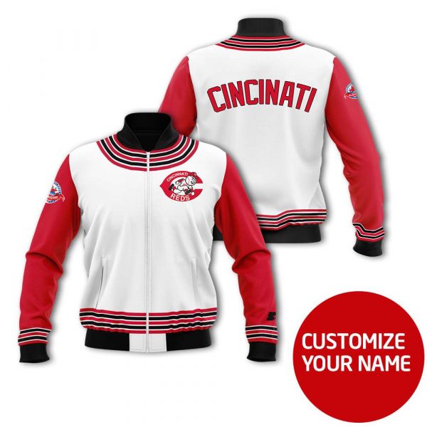 Cincinnati Reds Personalized Bomber Jacket All Over Printed Bomber Jacket