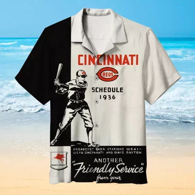 Cincinnati Reds Schedule936 MLB – Premium Hawaiian Shirt – Gift For Sports Lovers