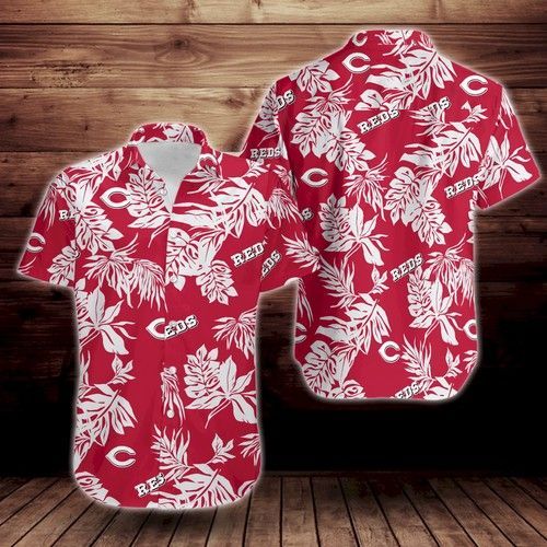 Cincinnati Reds Tropical Flower Hawaiian Shirt