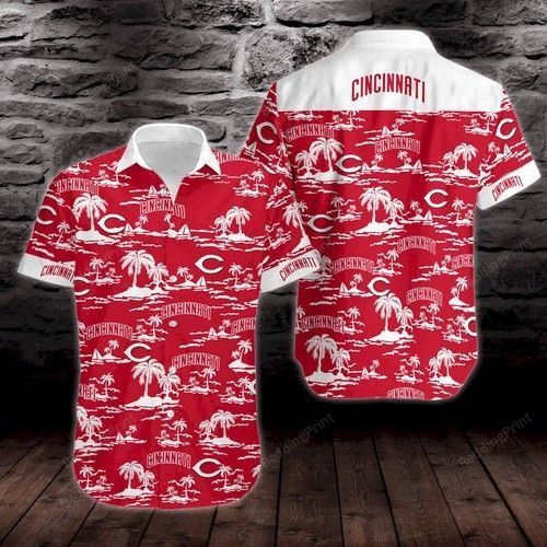Cincinnati Reds Vintage Mlb Hawaiian shirt