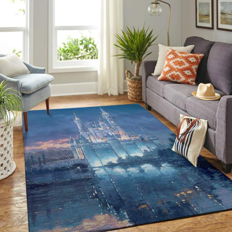 Cinderella Caslte Living Room Area Rectangle Rug