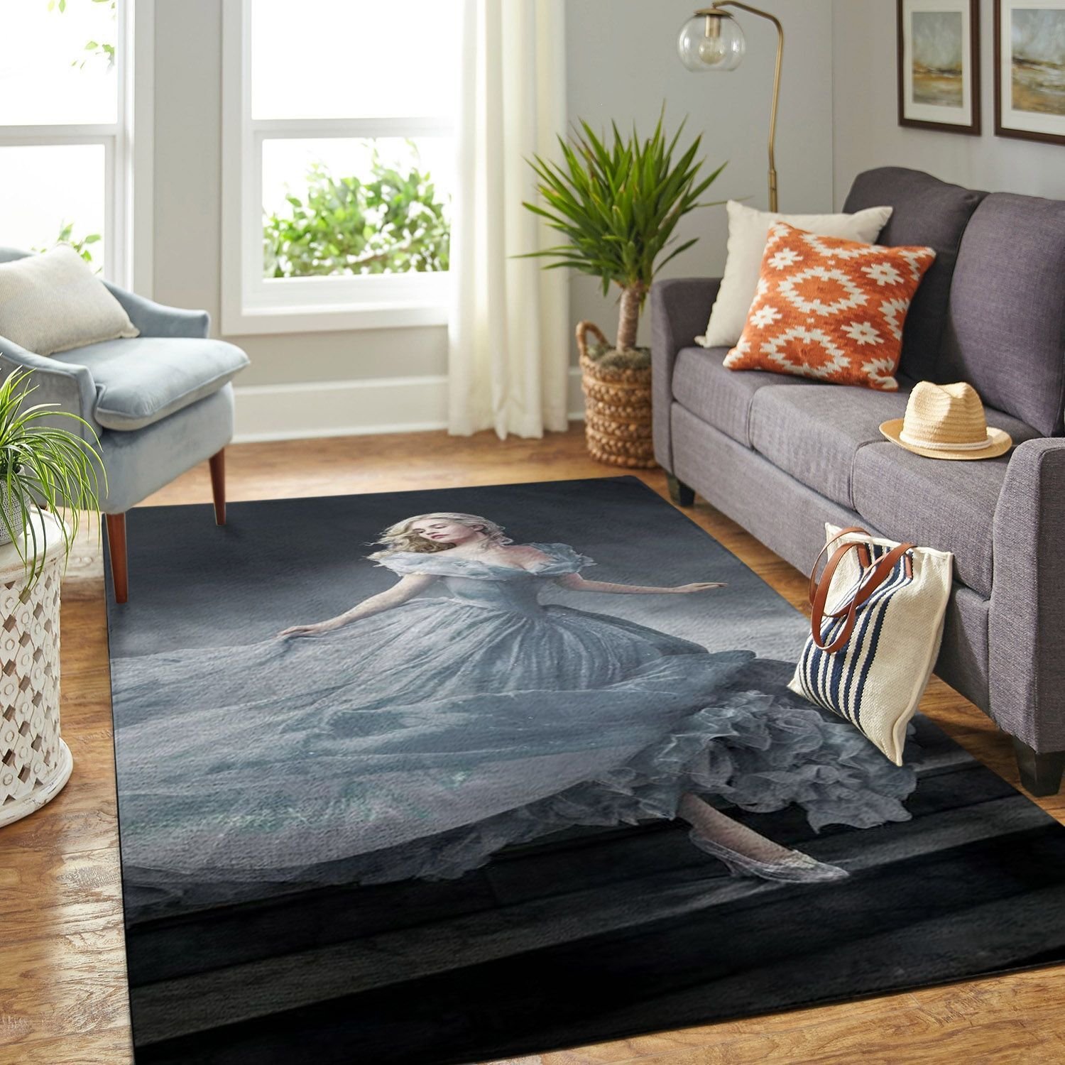 Cinderella’ Princess Living Room Area Rectangle Rug