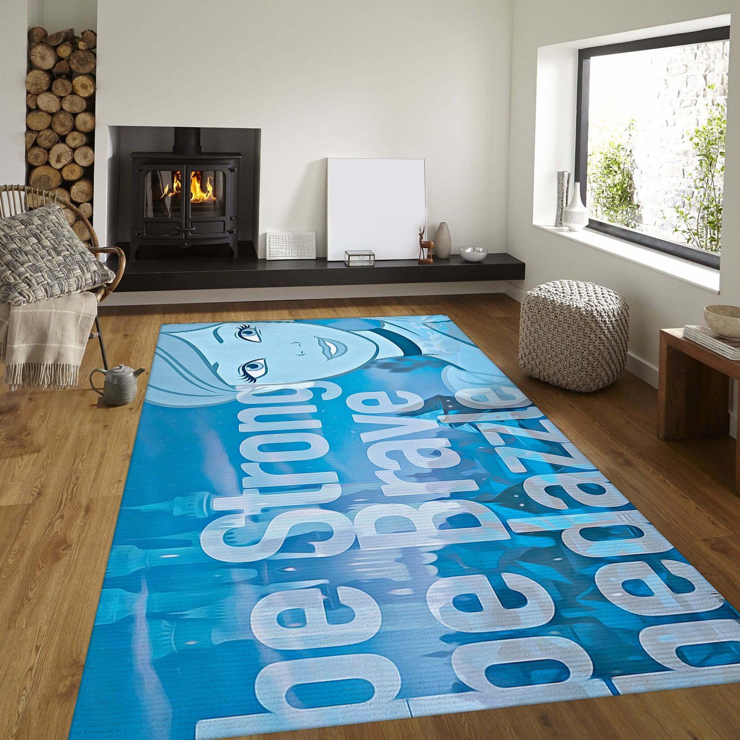 Cinderella Rectangle Rug – Custom Size And Printing