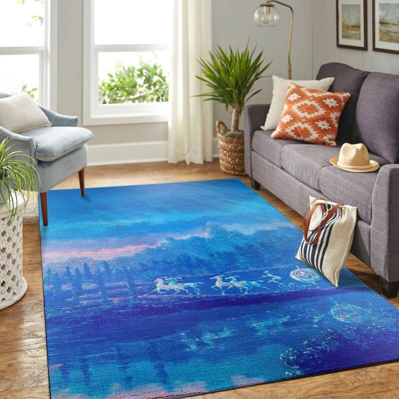 Cinderella’s Chariot Living Room Area Rectangle Rug