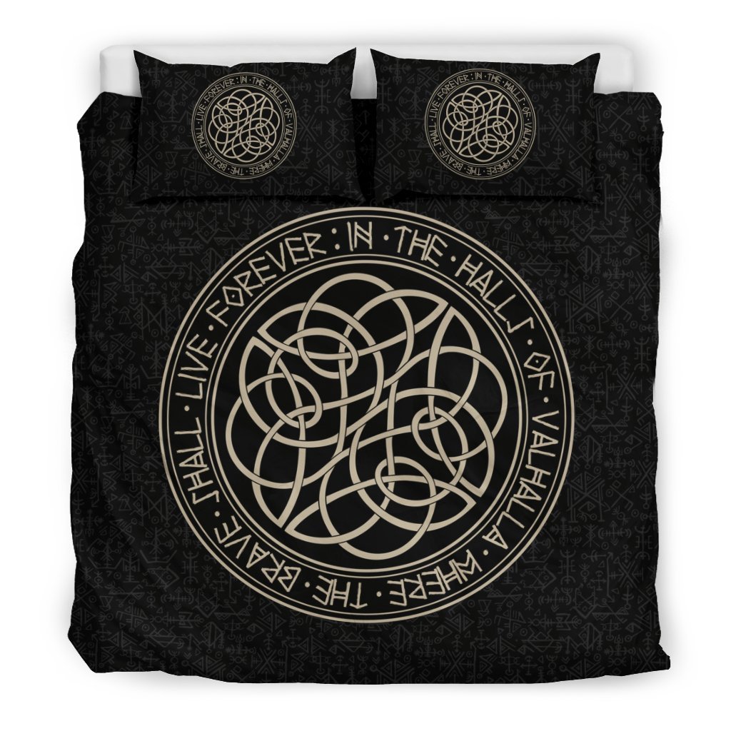 Circle Of Norse Runes 3D Customized Duvet Cover Bedding Set
