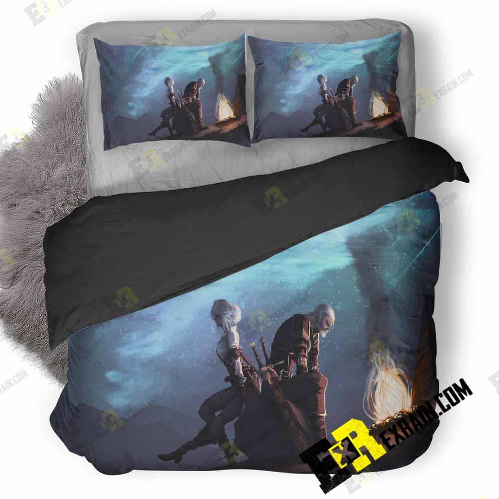Ciri And Geralt 21 3D Customized Duvet Cover Bedding Set