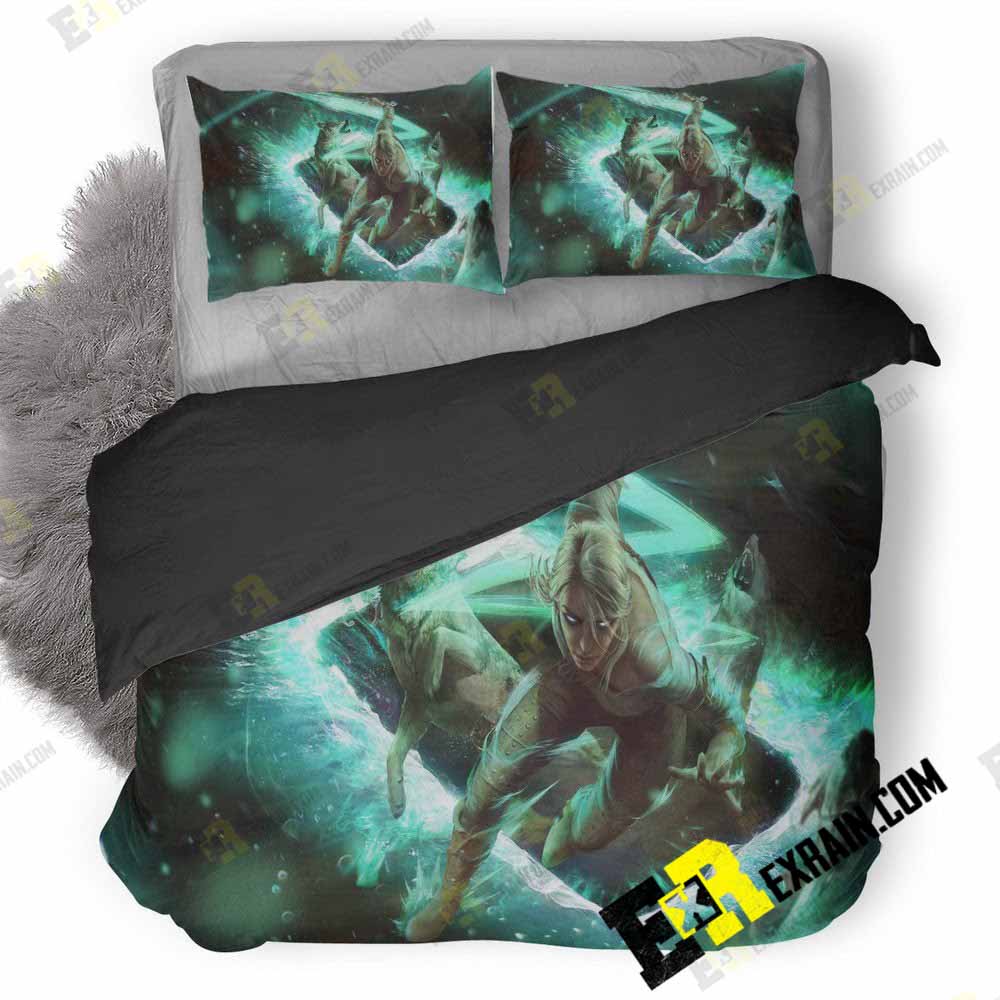 Ciri Gwent The Witcher Card Game Sd 3D Customized Duvet Cover Bedding Set