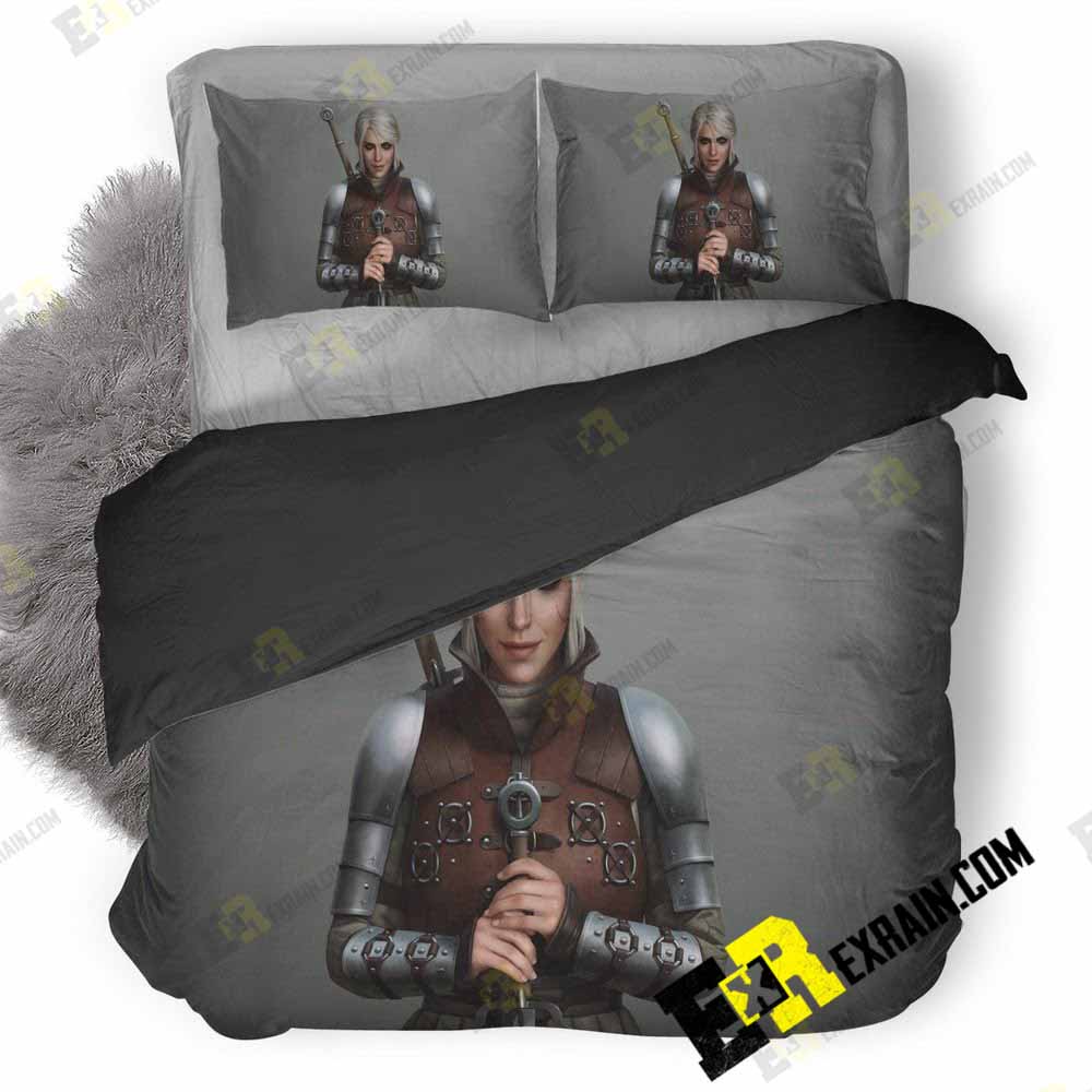 Ciri The Witcher Game Art Nk 3D Customized Duvet Cover Bedding Set
