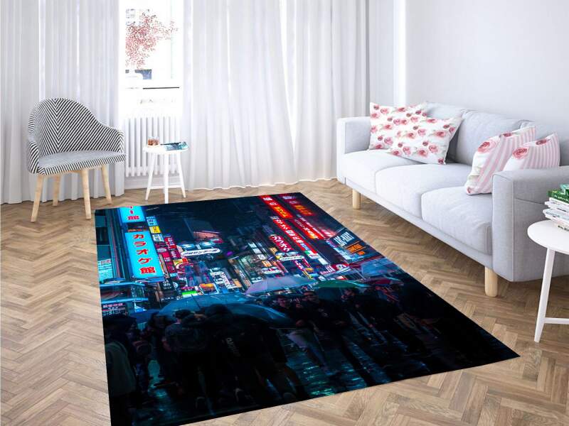 City Aethetic Japan Vaporwave Carpet Rectangle Rug