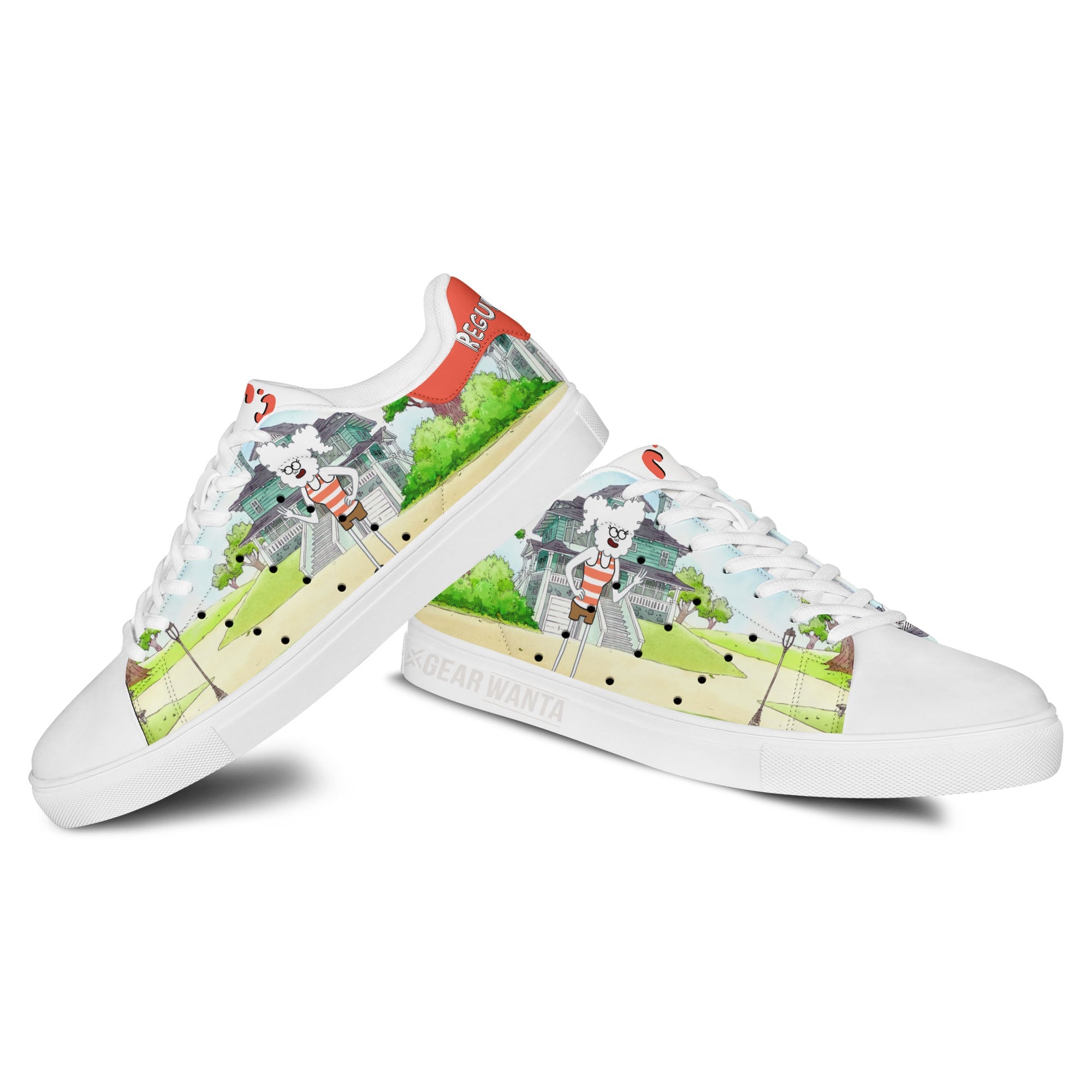 CJ Cloud-humanoid Skate Shoes Custom Regular Show Cartoon Fans