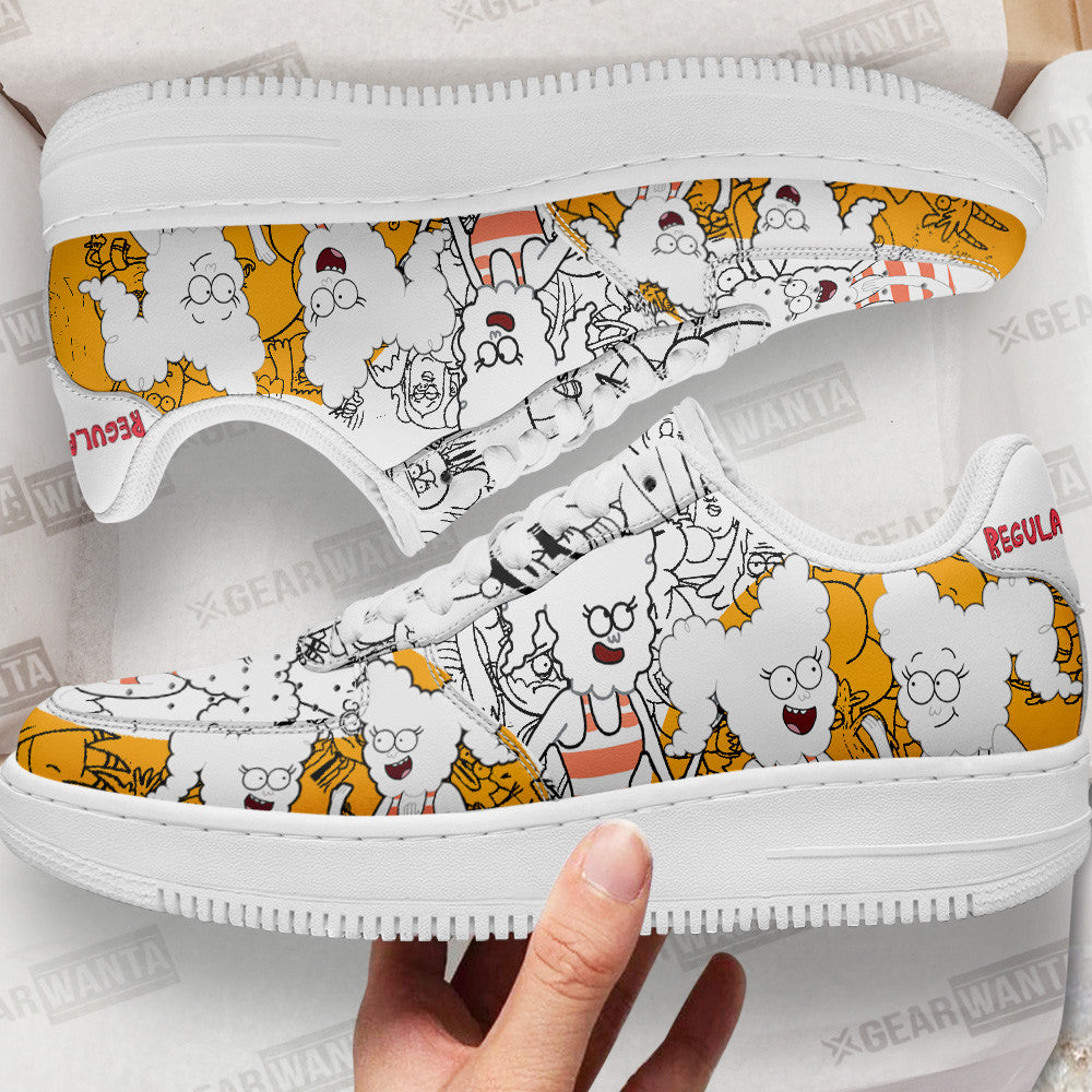 CJ Regular Show Air Sneakers Custom Cartoon Shoes