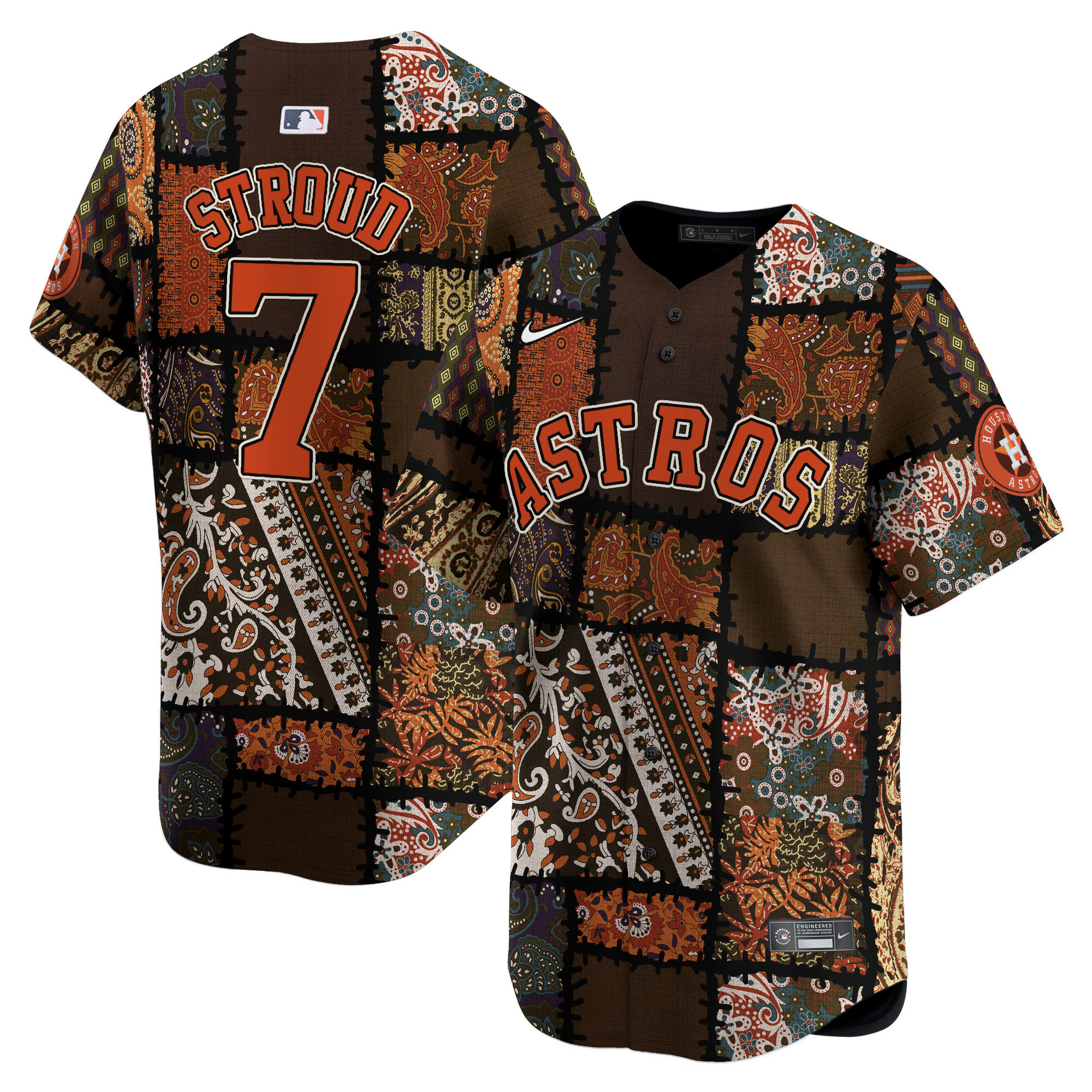 CJ StroudUnisex Houston Astros Hippie Vapor Premier Limited Printed Jersey - Printed