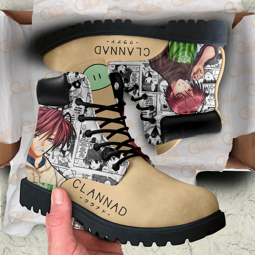 Clannad Akio Furukawa Boots Manga Anime Custom Shoes