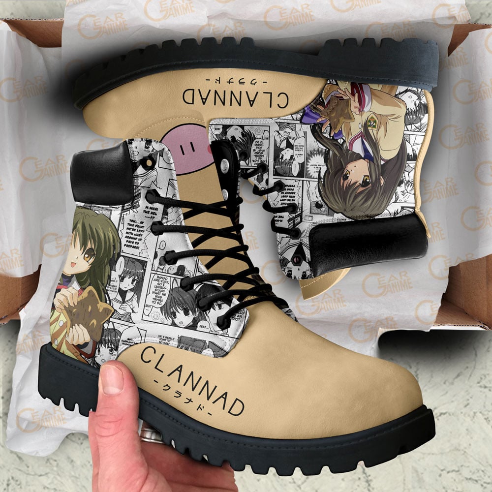 Clannad Fuko Ibuki Boots Manga Anime Custom Shoes
