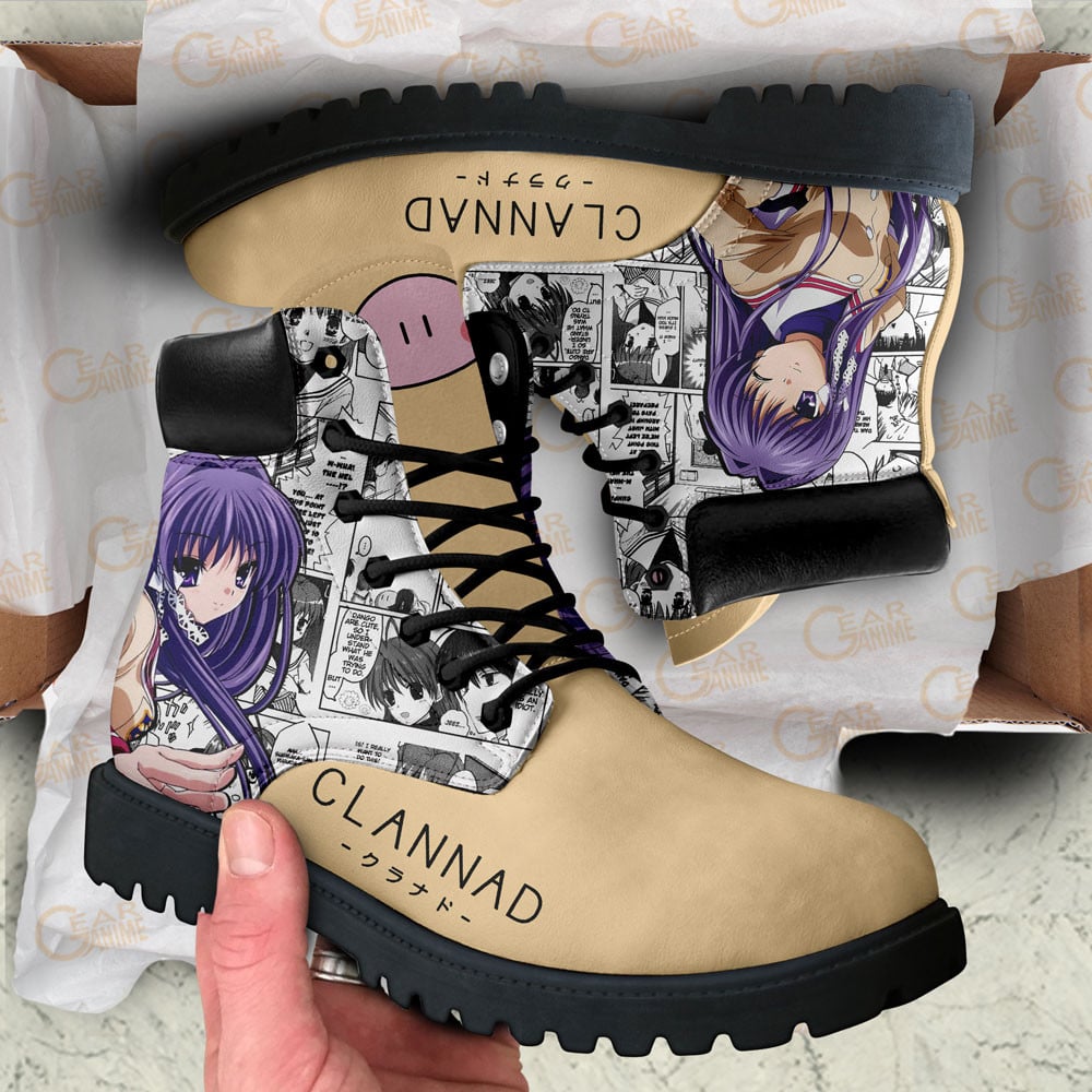 Clannad Kyou Fujibayashi Boots Manga Anime Custom Shoes