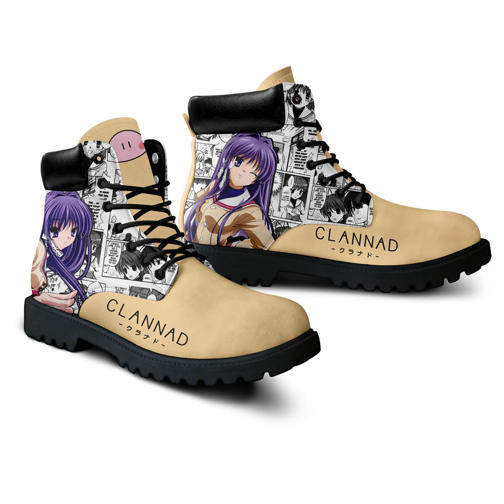 Clannad Kyou Fujibayashi Boots Manga Anime Custom Shoes