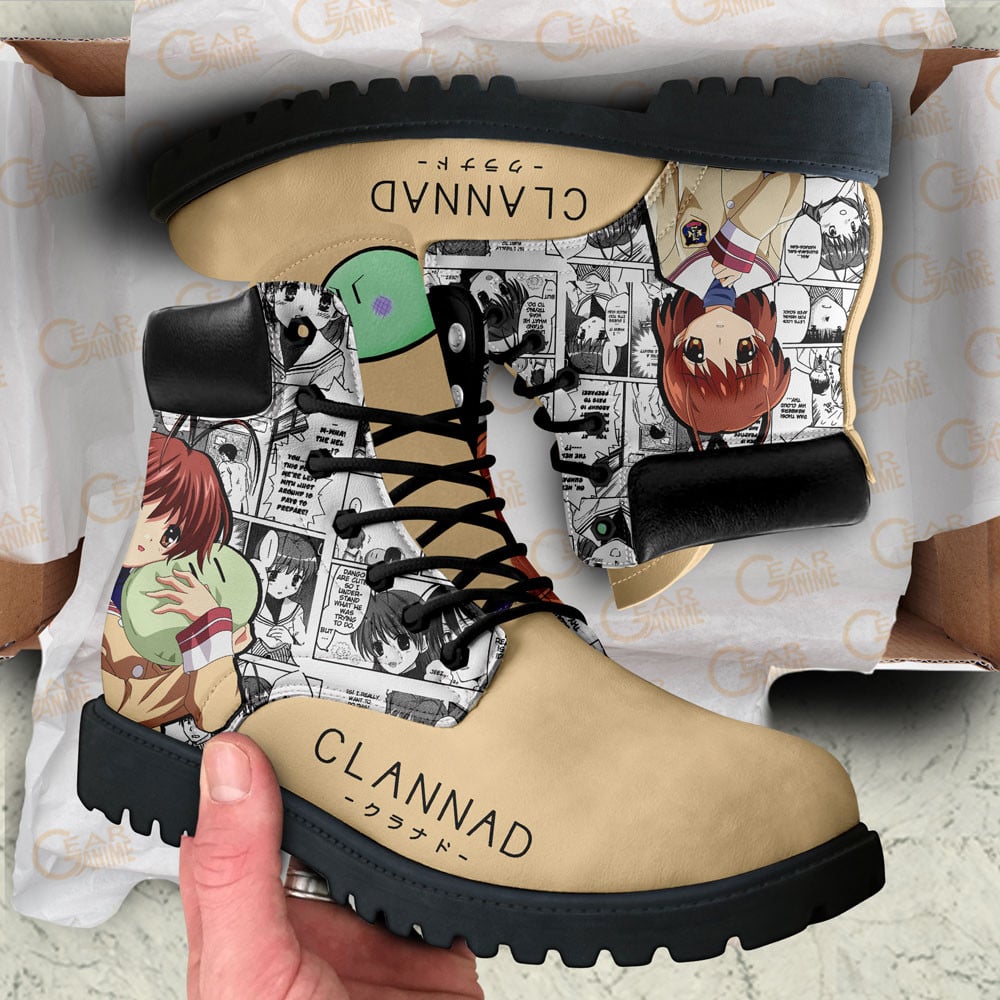 Clannad Nagisa Furukawa Boots Manga Anime Custom Shoes