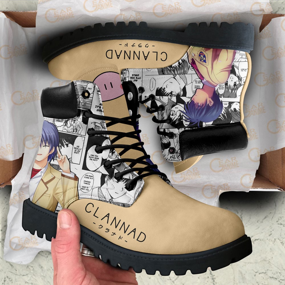 Clannad Tomoya Okazaki Boots Manga Anime Custom Shoes
