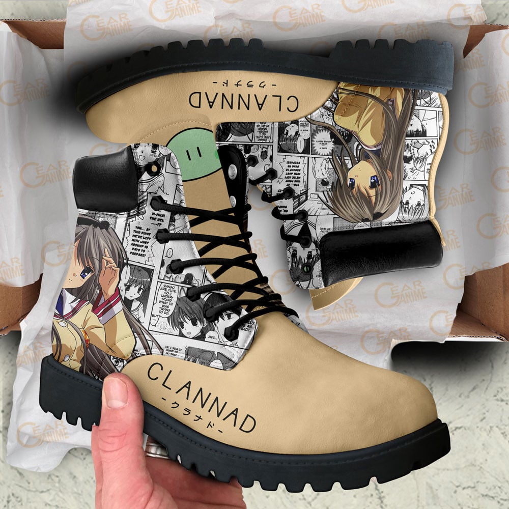 Clannad Tomoyo Sakagami Boots Manga Anime Custom Shoes