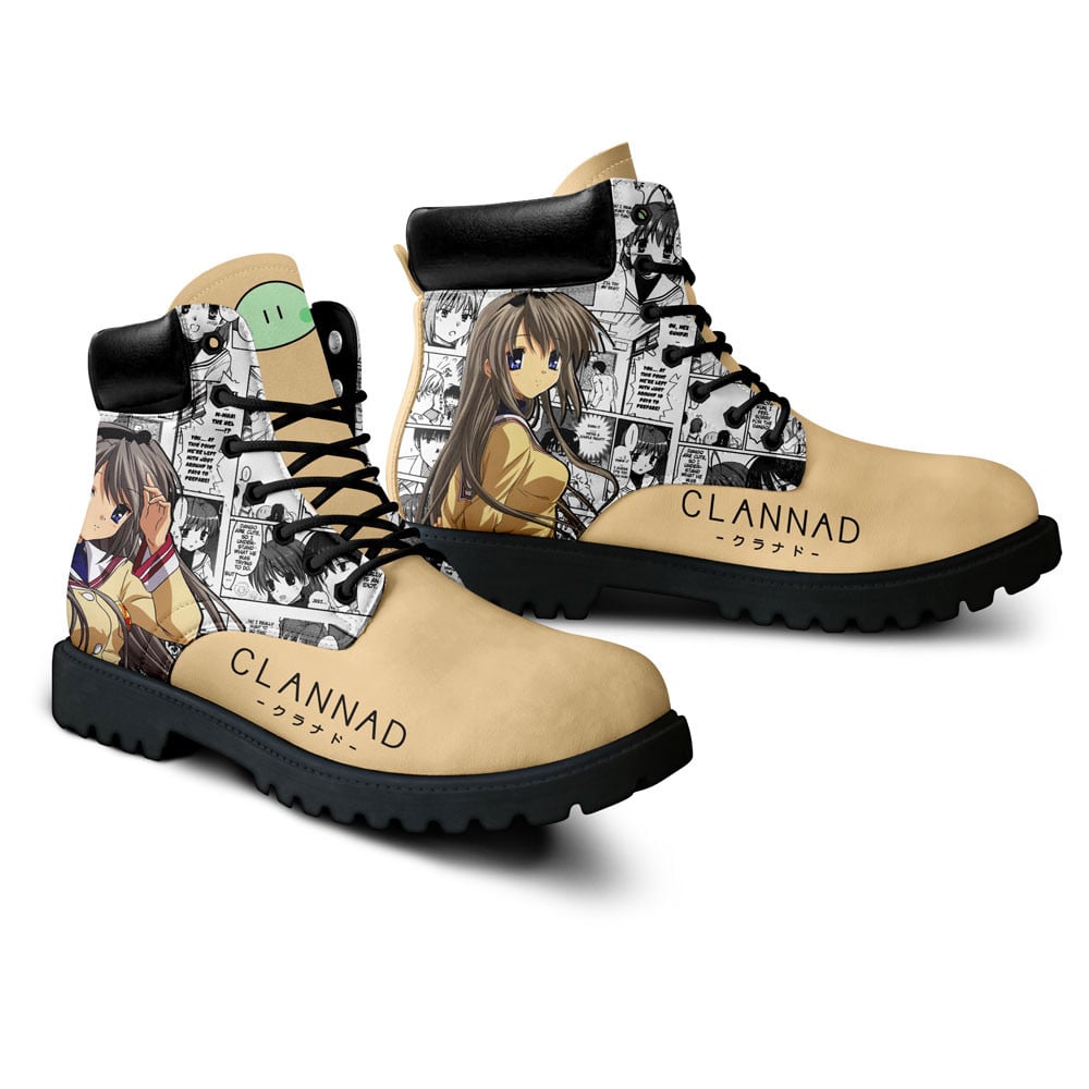 Clannad Tomoyo Sakagami Boots Manga Anime Custom Shoes