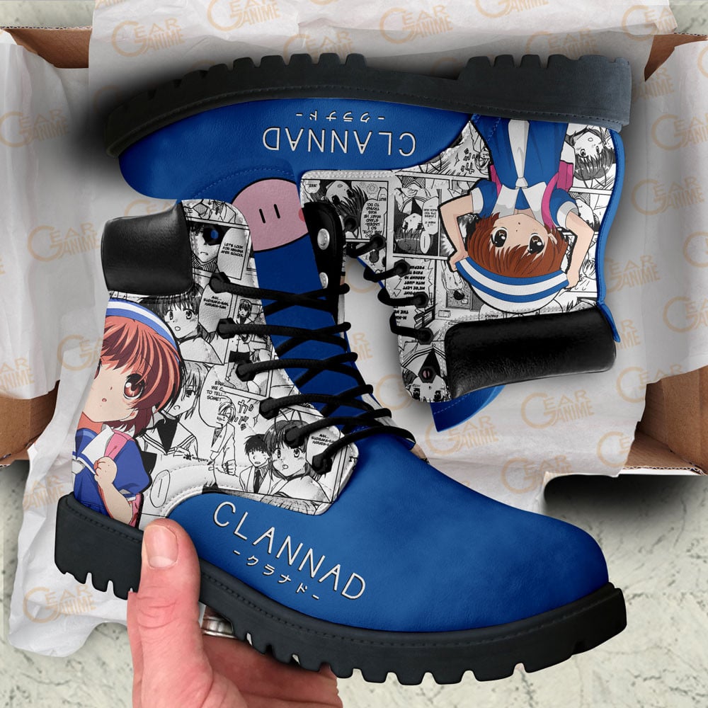 Clannad Ushio Okazaki Boots Manga Anime Custom Shoes