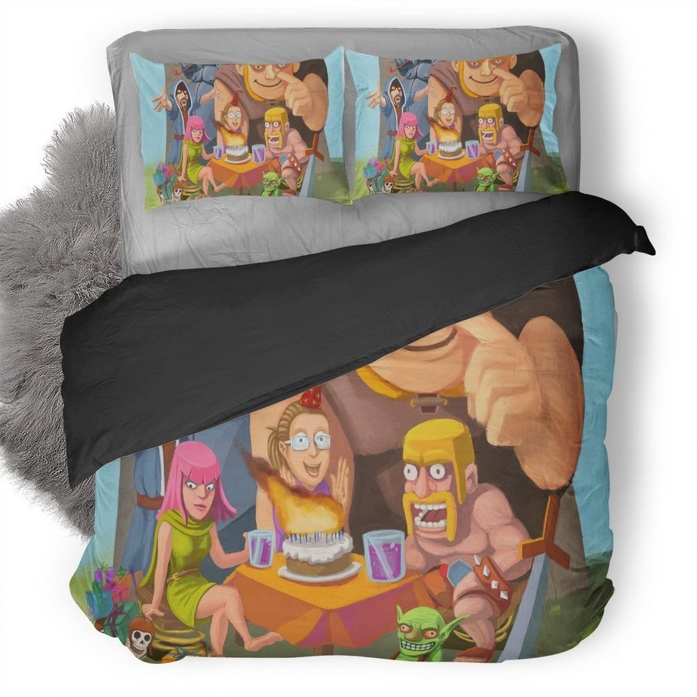 Clash Of Clans 12 3D Customized Duvet Cover Bedding Set