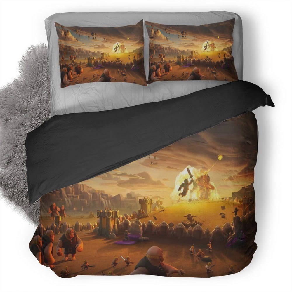 Clash Of Clans 13 3D Customized Duvet Cover Bedding Set