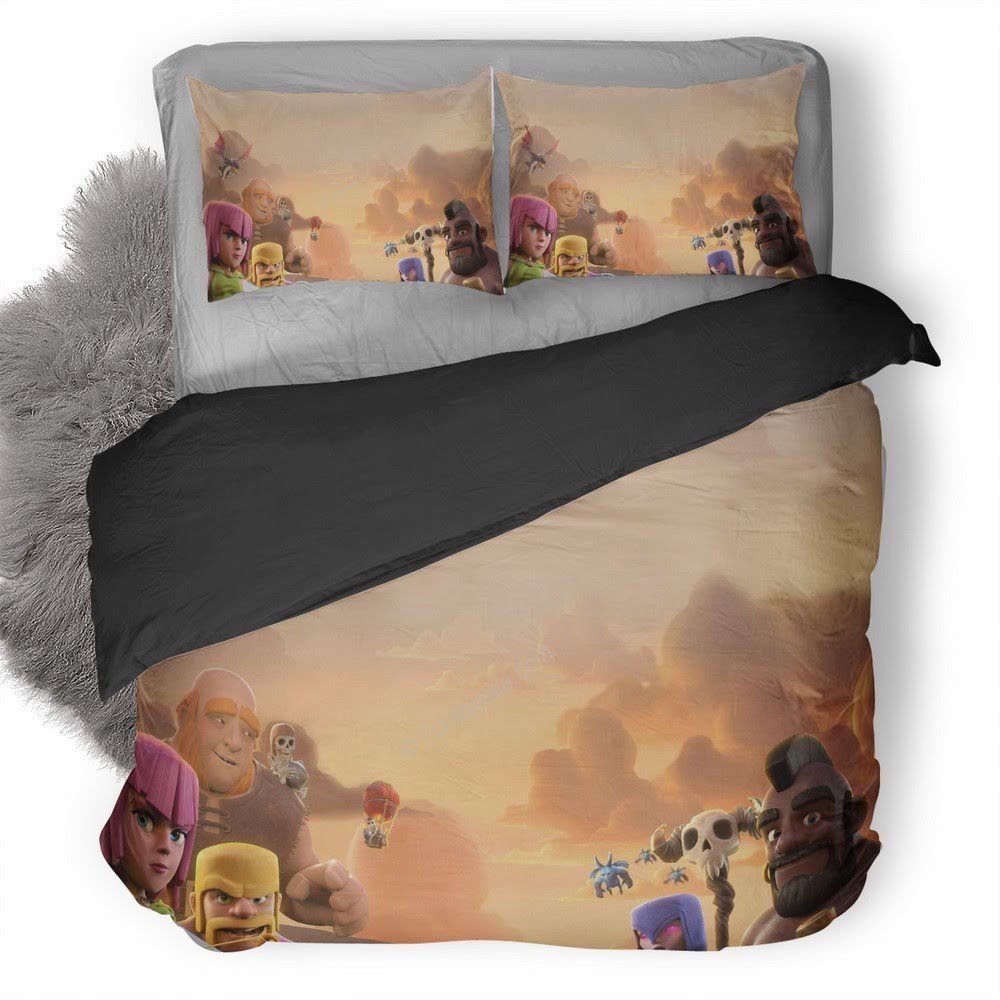 Clash Of Clans 18 3D Customized Duvet Cover Bedding Set