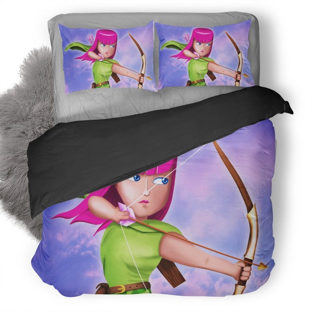 Clash Of Clans 3D Customized Duvet Cover Bedding Set
