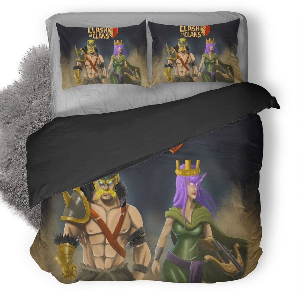 Clash Of Clans 3D Customized Duvet Cover Bedding Set